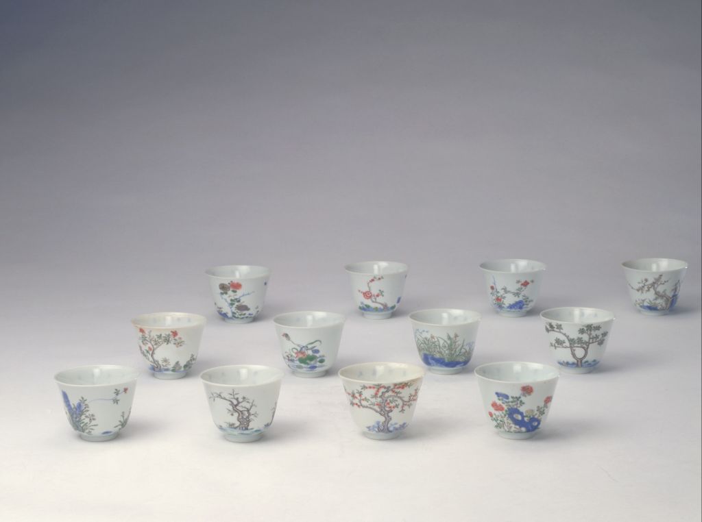 图片[13]-Five-color December flower cup-China Archive